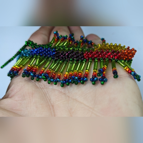 NWOT RAINBOW BEADED ADJUSTABLE LENGTH ANKLET - Picture 6 of 8